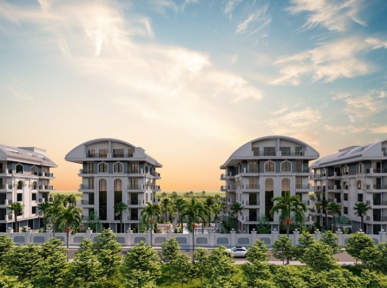 Новые апартаменты 1+1 и 3+1 в Оба - Алания