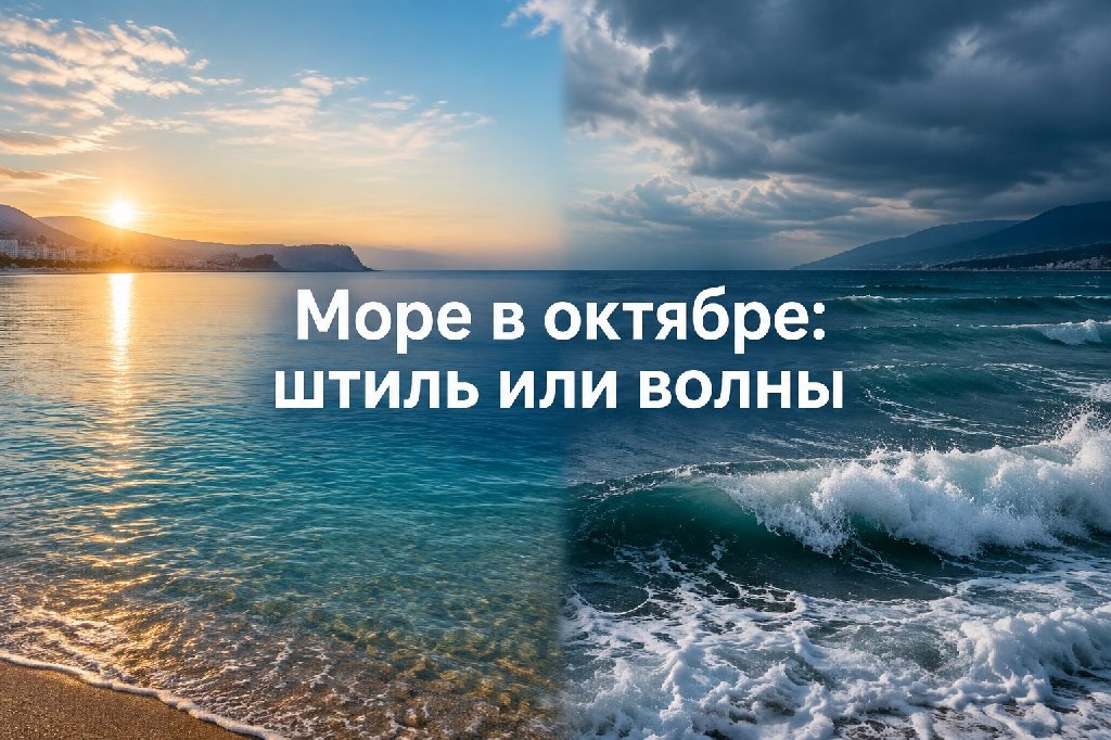 Море в октябре: штиль один день — волны другой