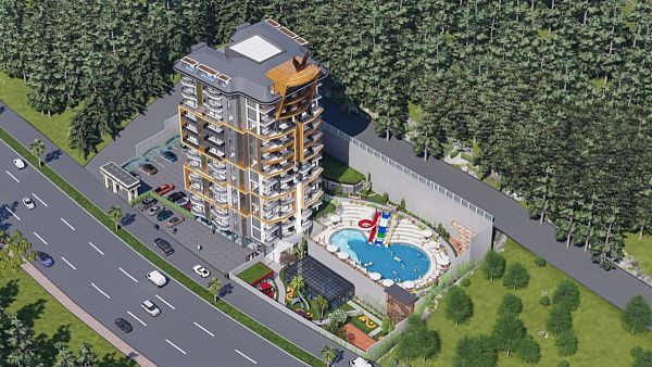 Новый проект жилого комплекса в районе Махмутлар