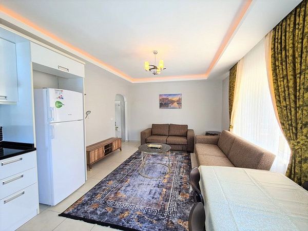 Недорогая квартира с мебелью в Махмутларе - планировка 1+1 (№1043)