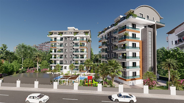 Новые апартаменты в шаговой близости от пляжа Газипаша (№2049)