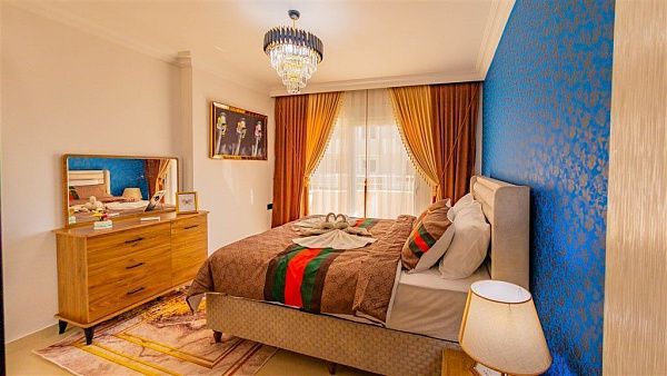 Меблированные красивые апартаменты 2+1 - район Махмутлар Алания (№1130)