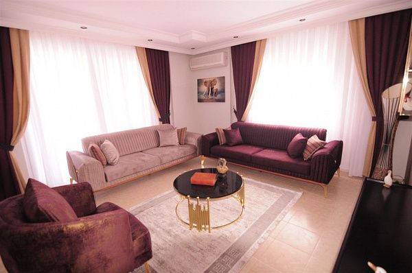 Апартаменты 2+1 в Махмутларе с мебелью